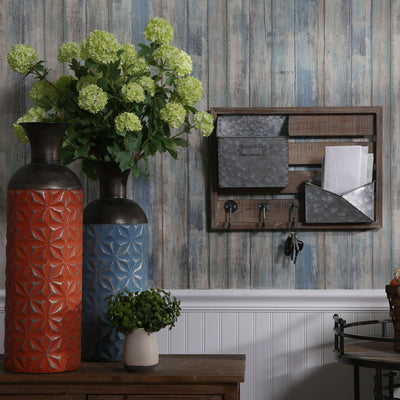 Wood/metal Wall Mail Organizer - Al Rugaib Furniture