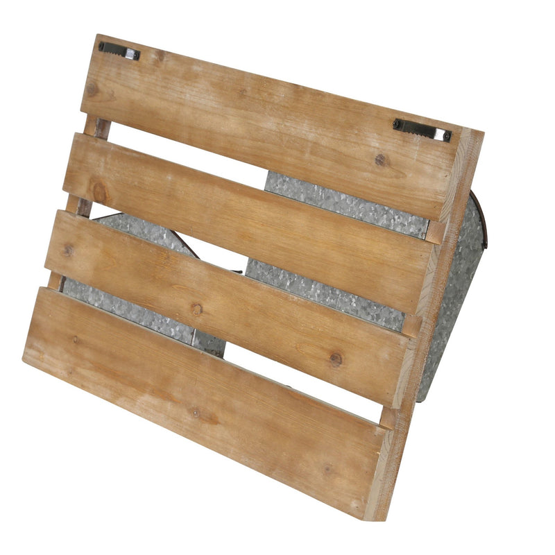 Wood/metal Wall Mail Organizer - Al Rugaib Furniture