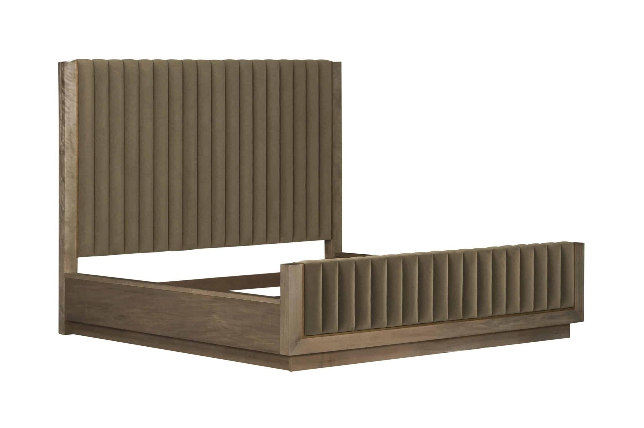 Woodwright King Mulholland Upholstered Bed Beds| A.R.T. Furniture
