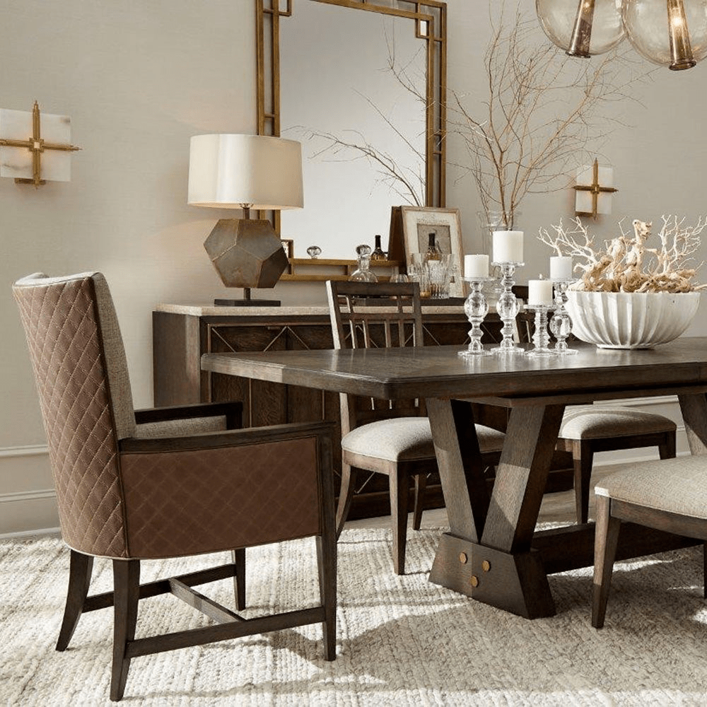 Woodwright Racine Upholstered Arm Chair Chairs| A.R.T. Furniture