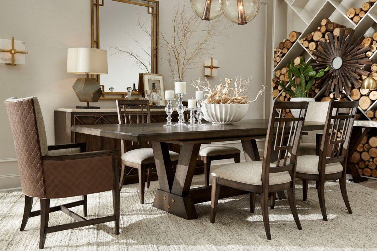 Woodwright Racine Upholstered Arm Chair Chairs| A.R.T. Furniture