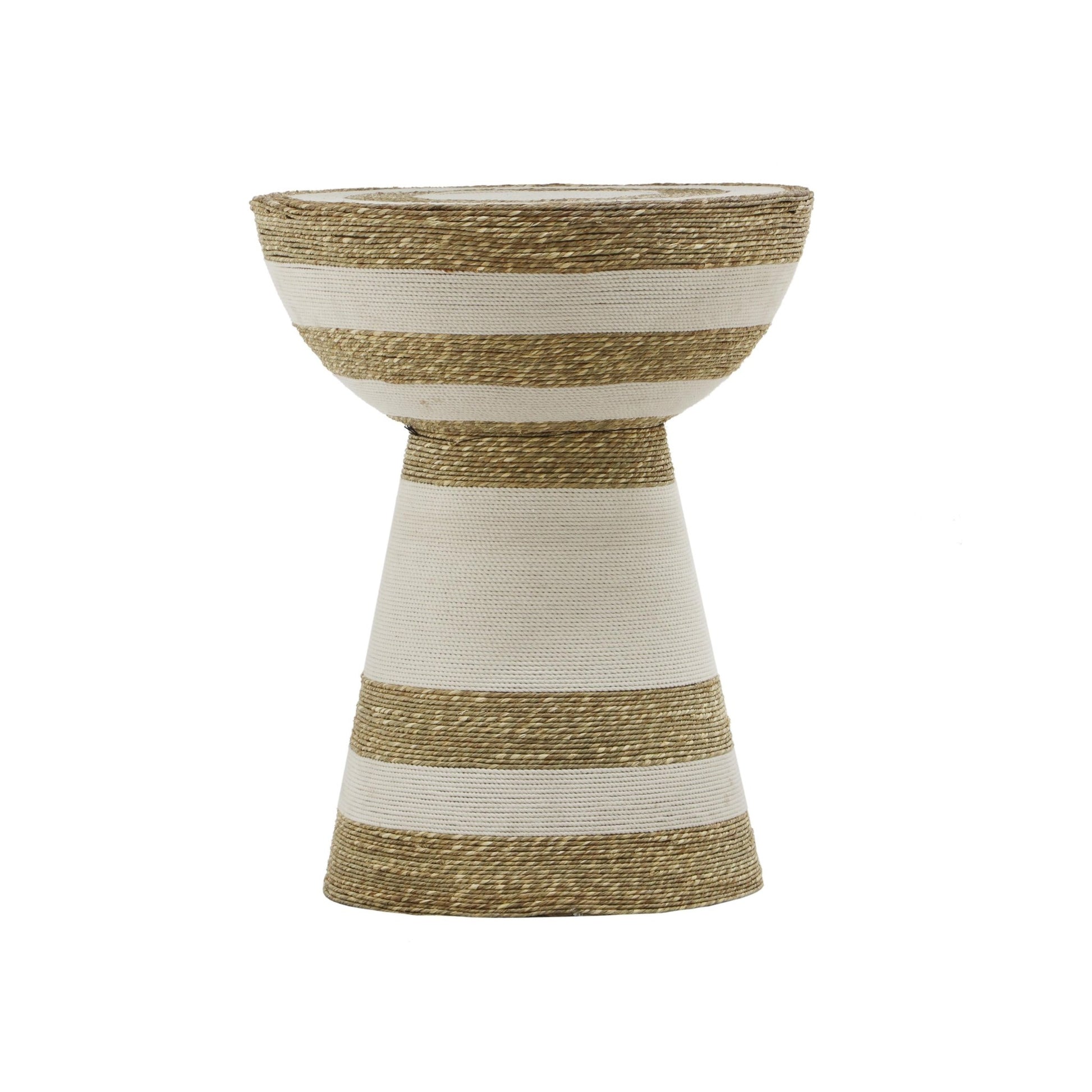 Wren Striped Side Table End Tables| TOV