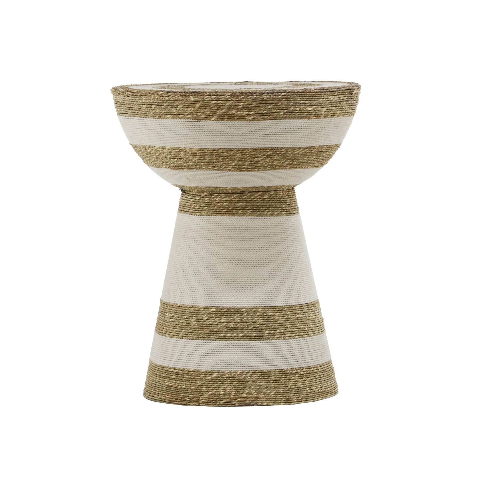 Wren Striped Side Table End Tables| TOV