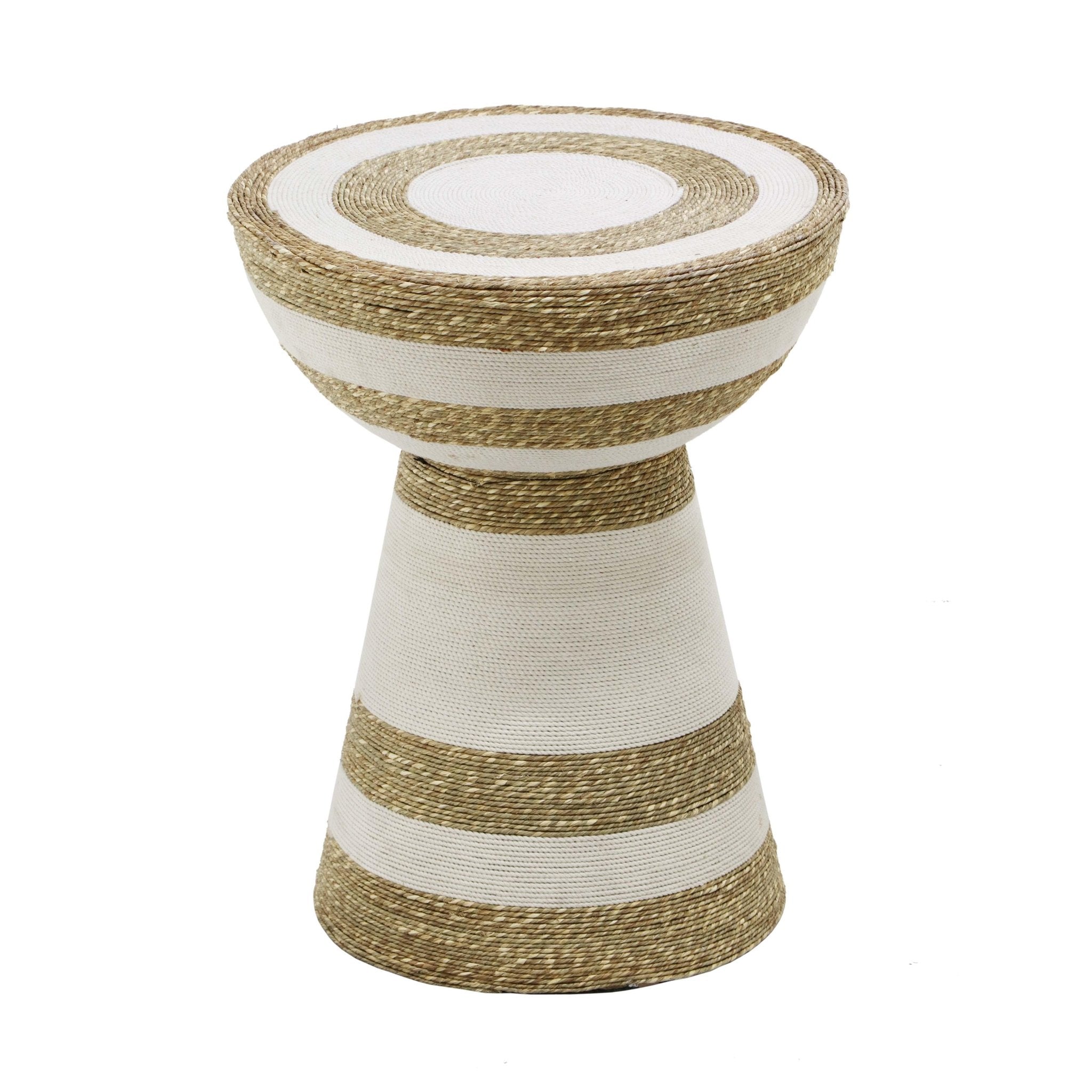 Wren Striped Side Table End Tables| TOV