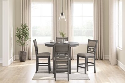 Wrenning Counter Height Dining Table and 4 Barstools (Set of 5) Dining Room Sets| Ashley Homestore