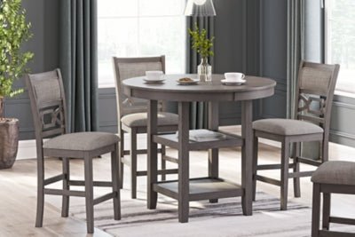 Wrenning Counter Height Dining Table and 4 Barstools (Set of 5) Dining Room Sets| Ashley Homestore