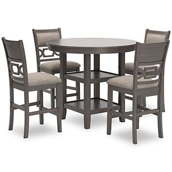 Wrenning Counter Height Dining Table and 4 Barstools (Set of 5) Dining Room Sets| Ashley Homestore