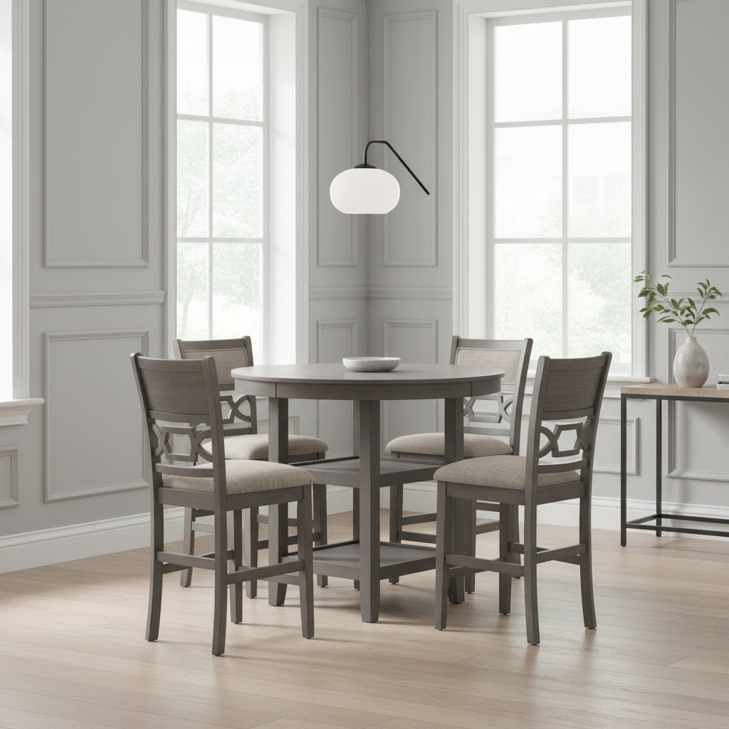 Wrenning Counter Height Dining Table and 4 Barstools (Set of 5) Dining Room Sets| Ashley Homestore