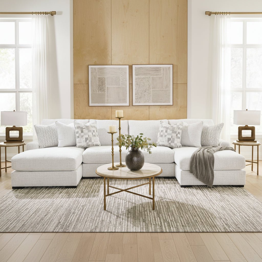 Wynncroft Manor 4-Piece Double Chaise Sectional Sectionals| Ashley Homestore