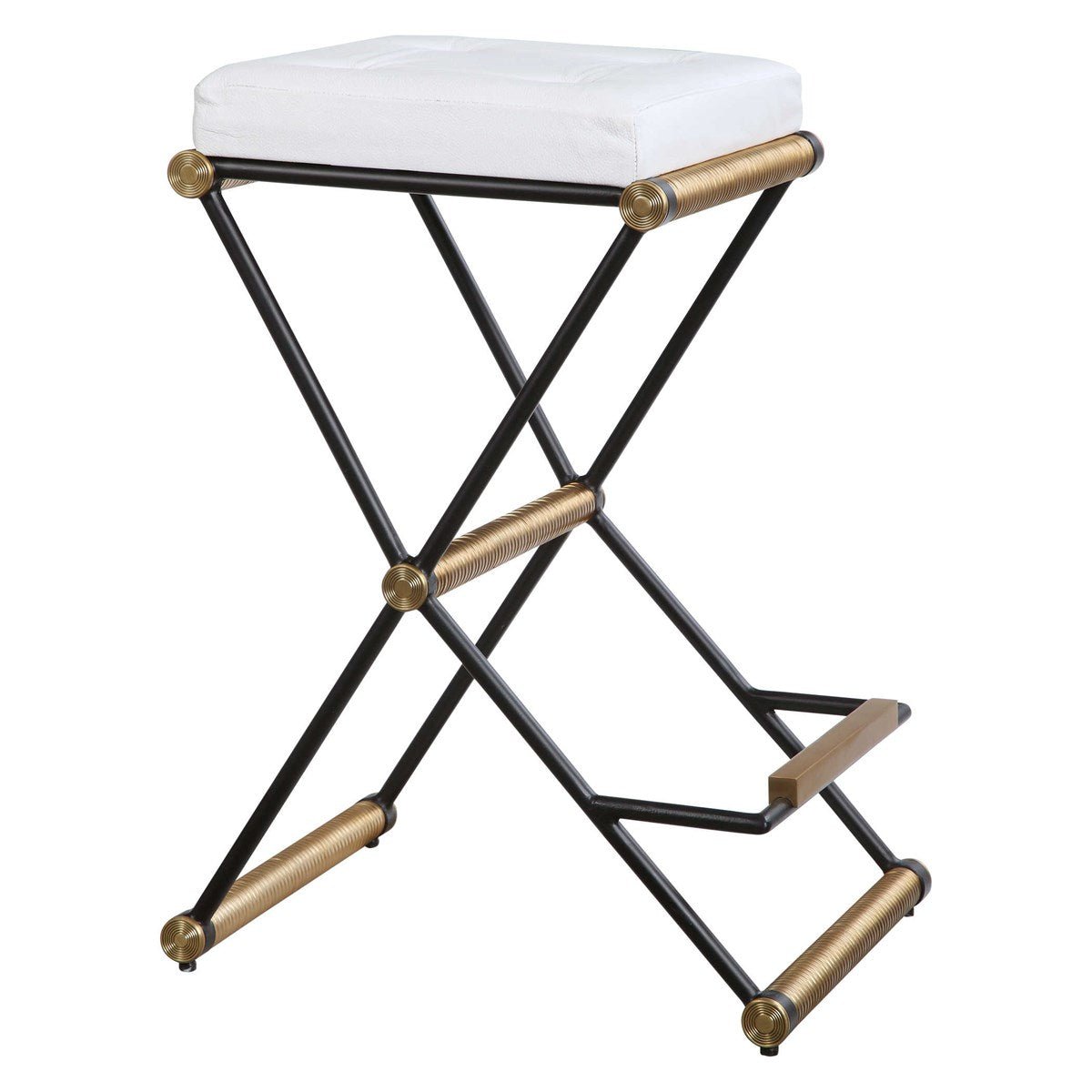X Marks The Spot Counter Stool Stools| Uttermost