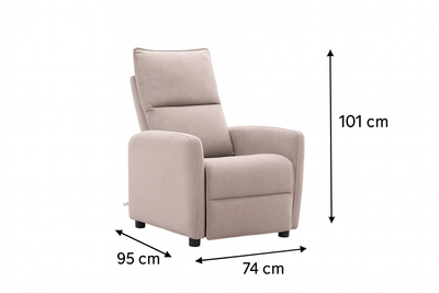 Yawna Push Back Recliner - Al Rugaib Furniture