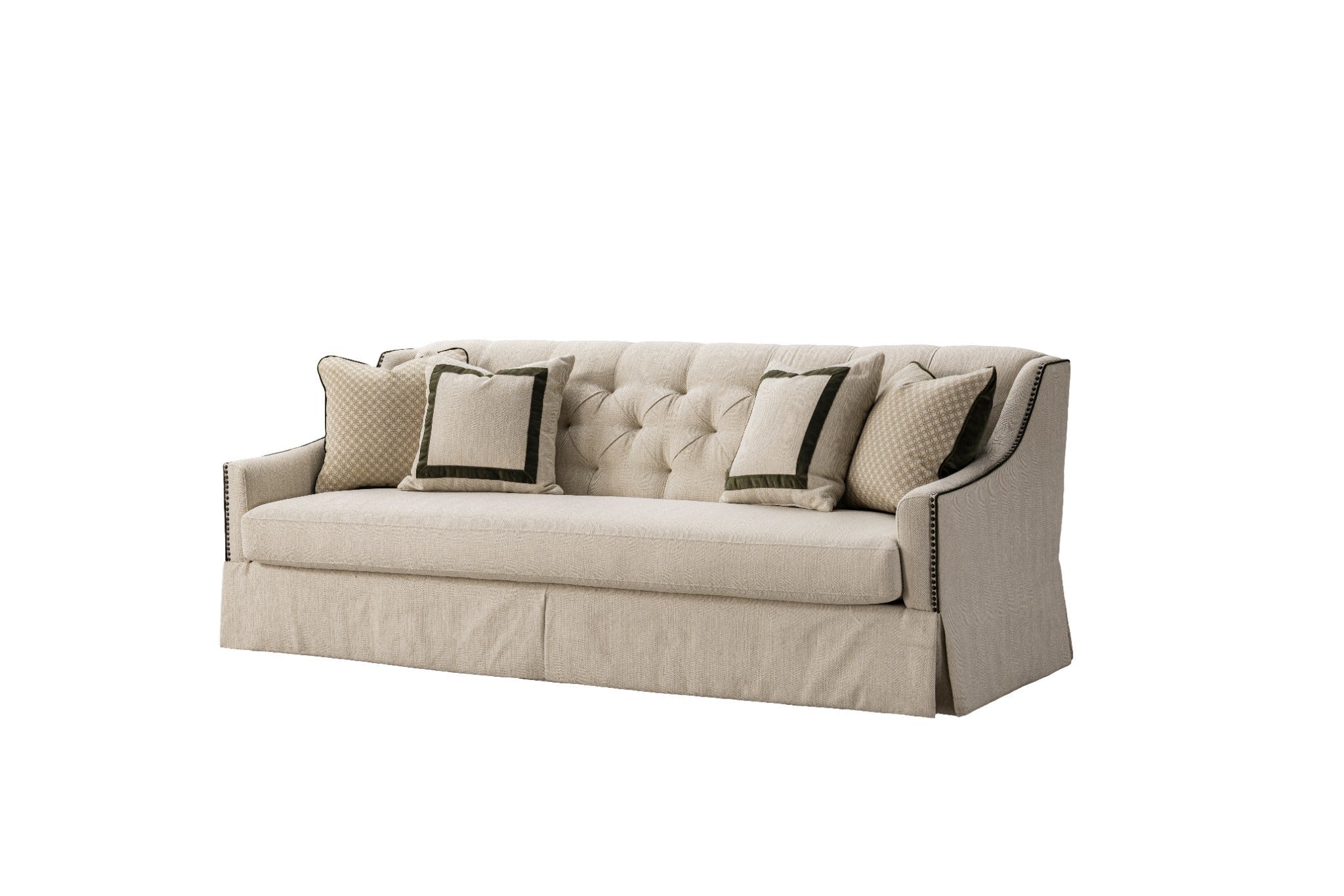 York Beige Sofa 247cm Sofas & Loveseats| AlRugaib Furniture