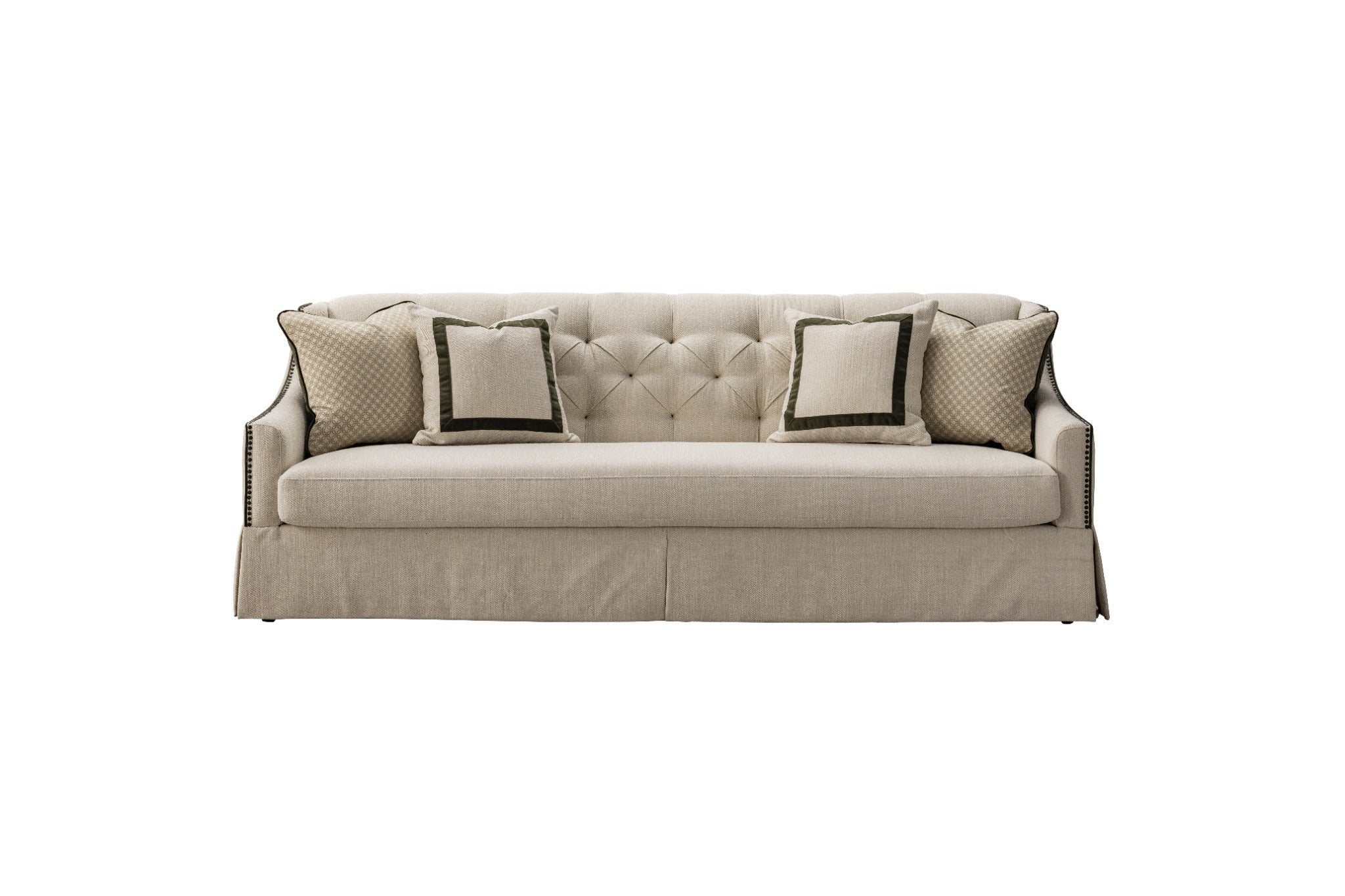 York Beige Sofa 247cm Sofas & Loveseats| AlRugaib Furniture