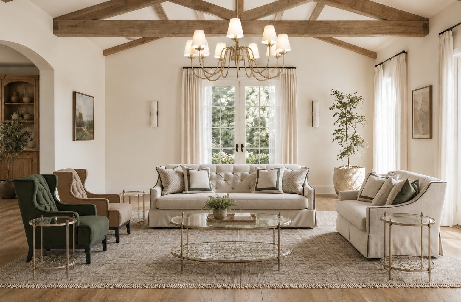 York Beige Sofa 247cm Sofas & Loveseats| AlRugaib Furniture