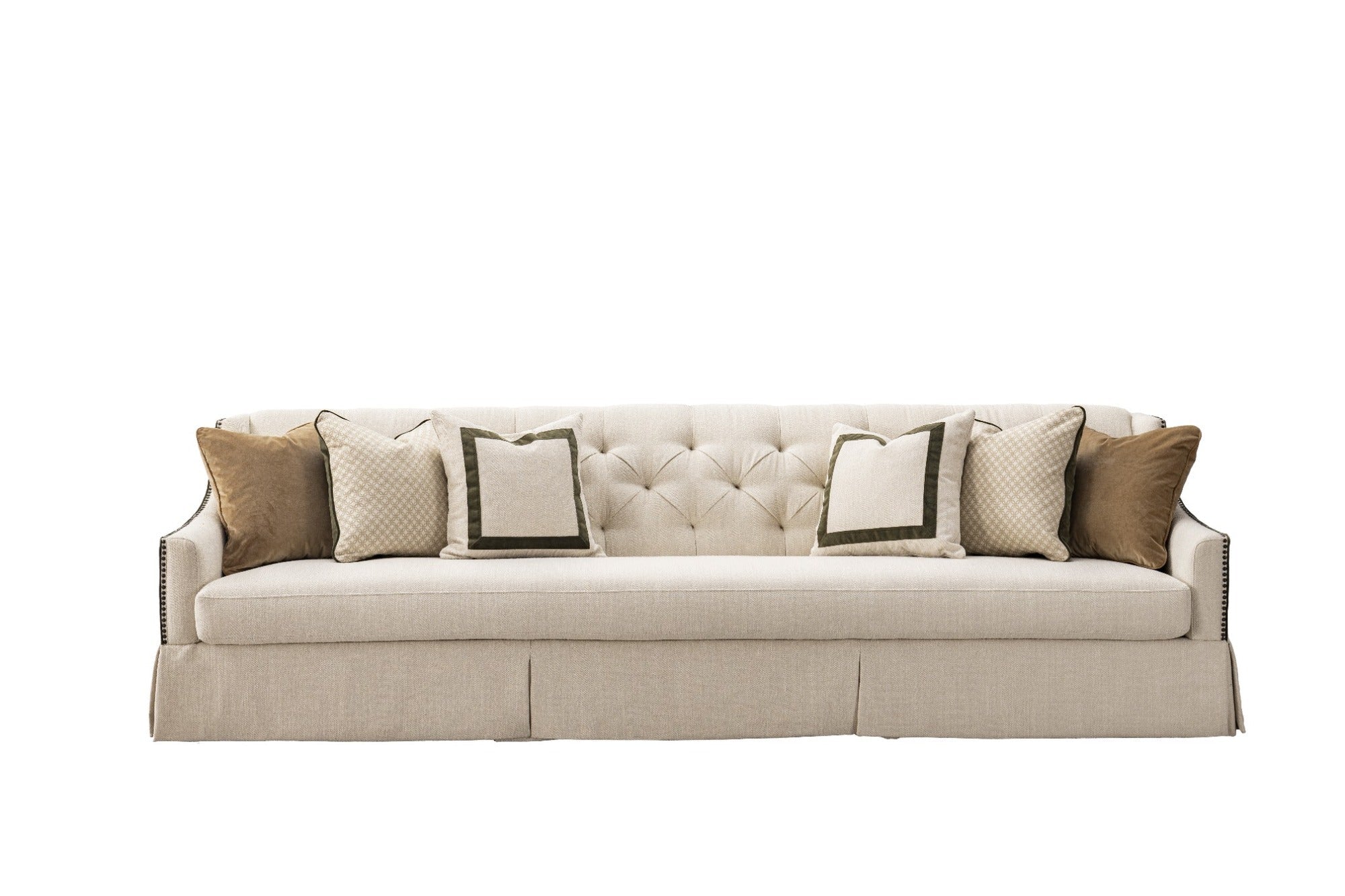 York Beige Sofa 301cm Sofas & Loveseats| AlRugaib Furniture