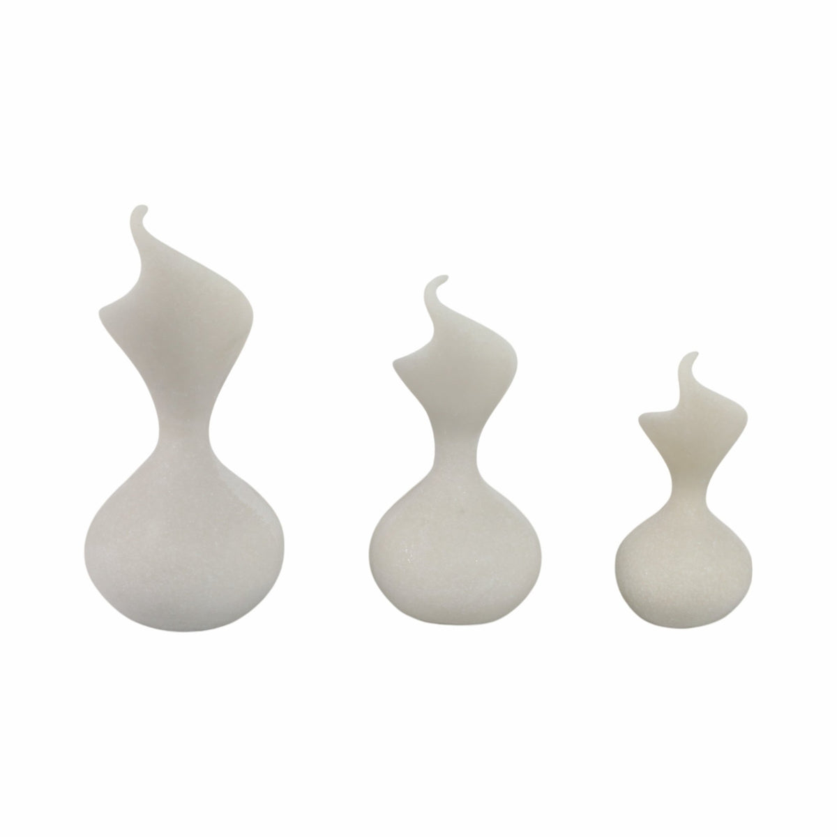 S/3 8/10/12" YPRES QUARTZ RESIN BOTTLES Table Decors| Sagebrook Home
