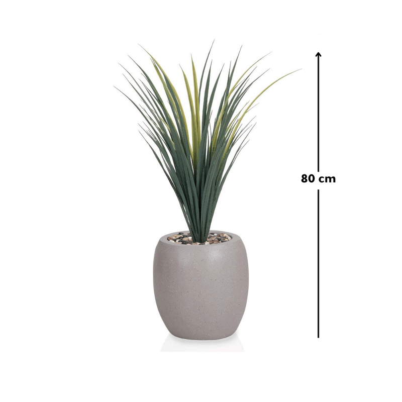 Yucca cactus tree with a fiberglass oval base consisting of a single branch, designed with green leaves that add a lively touch. Available colors: torabi spray. Artificial Plants| Otath