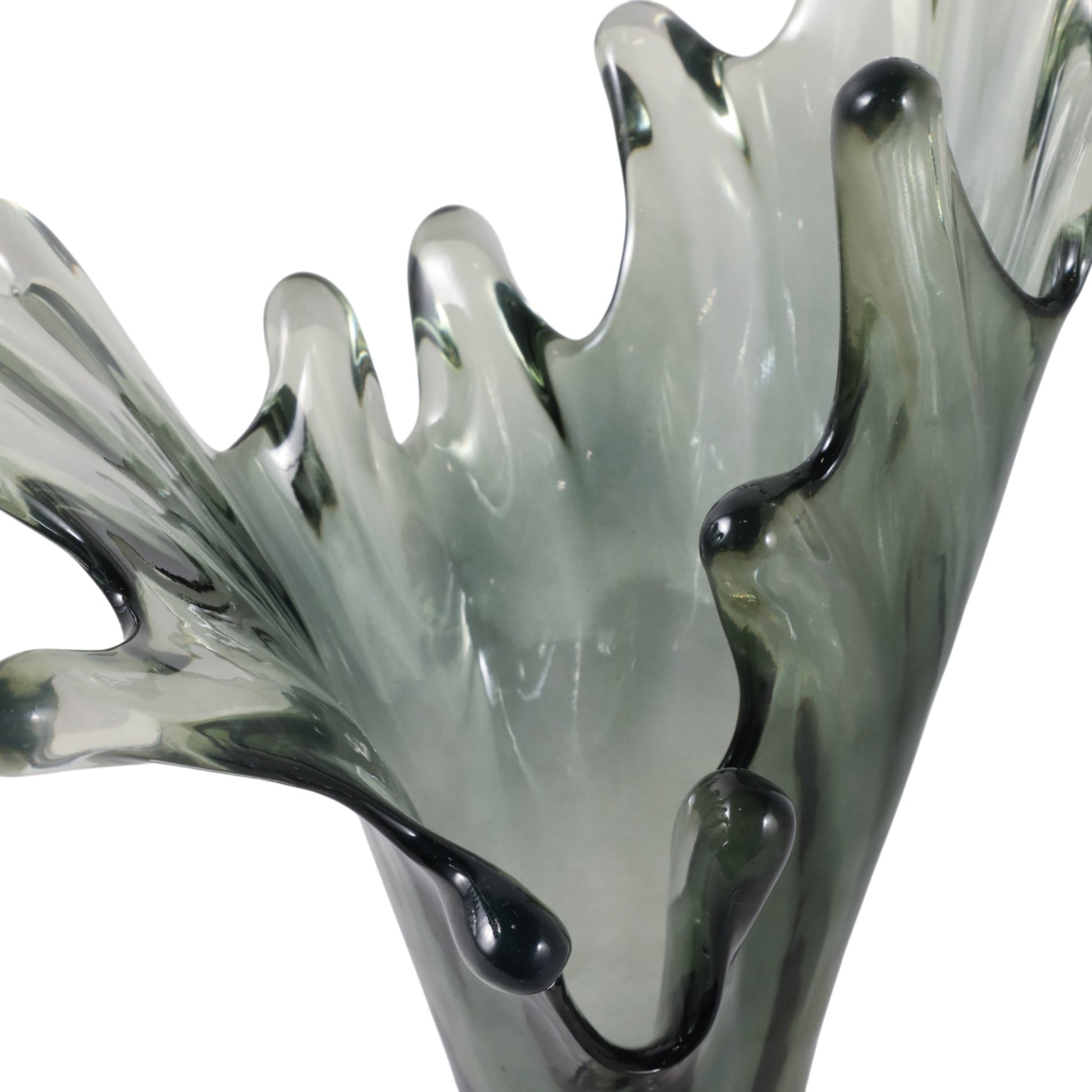 Yuma Large Grey Glass Statuary Table Decors| Sagebrook Home