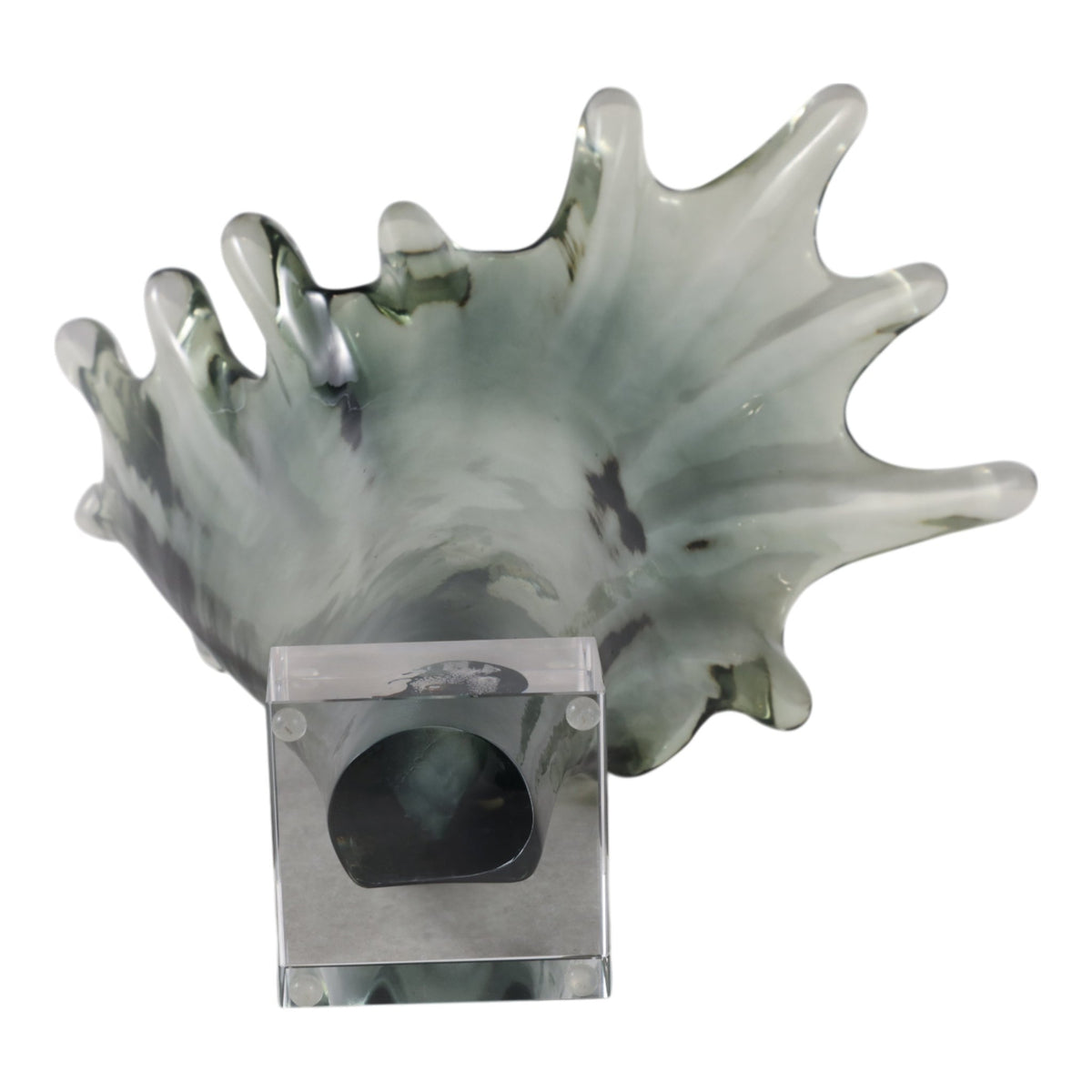 Yuma Large Grey Glass Statuary Table Decors| Sagebrook Home