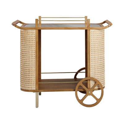 Yuma Natural Rattan Bar Cart - Al Rugaib Furniture