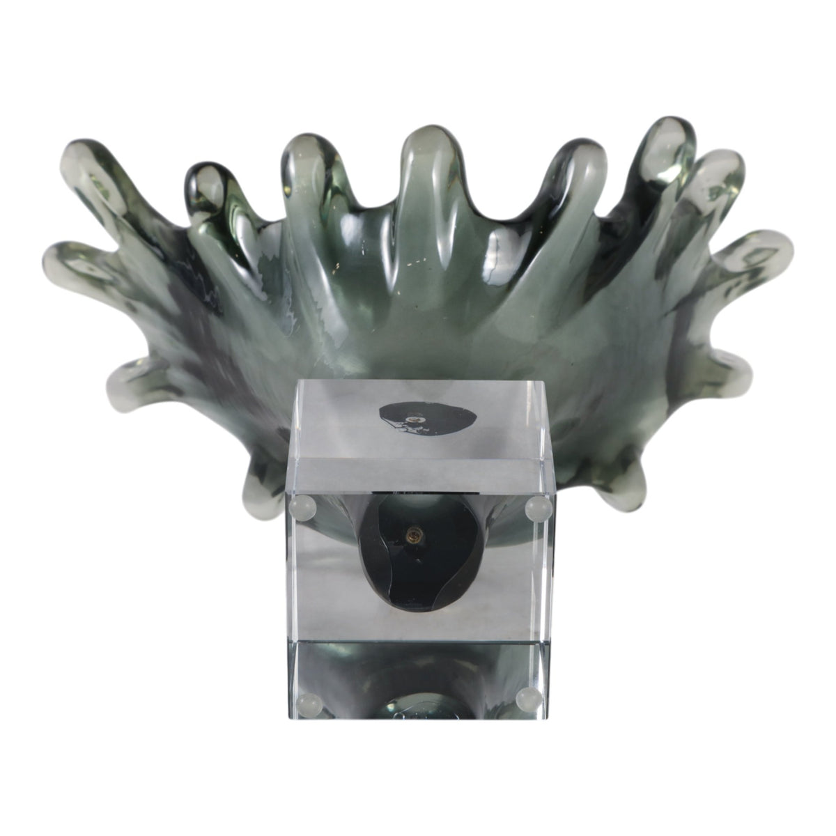 Yuma Small Grey Glass Statuary Table Decors| Sagebrook Home