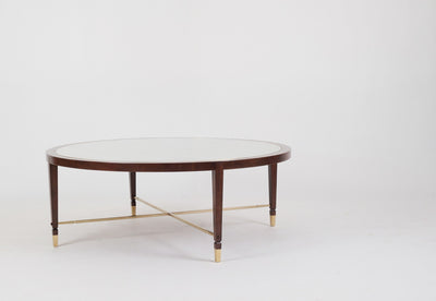 AA SILVER ROUND COFFEE TABLE