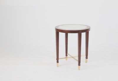 AA SILVER ROUND SIDE TABLE