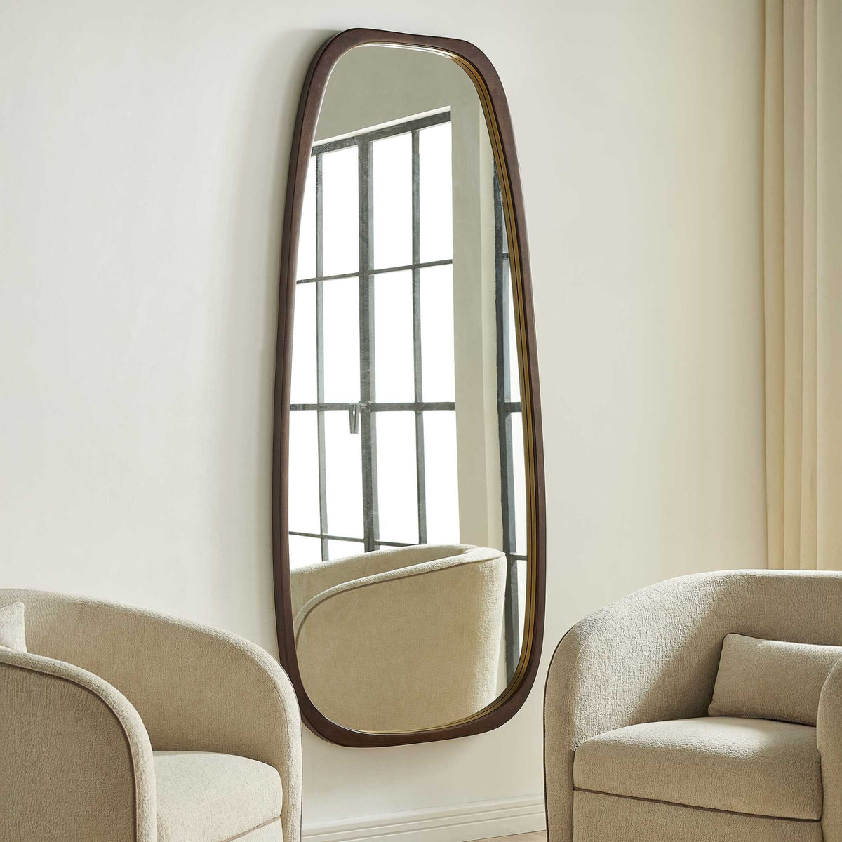 Zachari Asymmetrical Tall Mirror Mirrors| Uttermost
