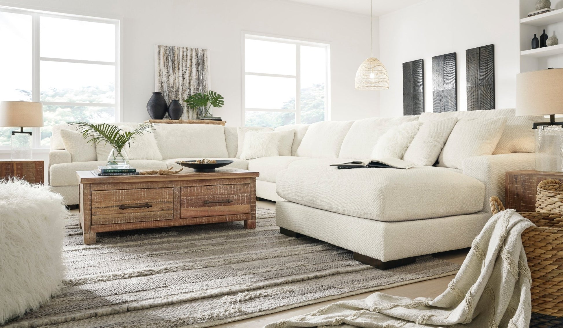 Zada 5-Piece Sectional with RAF Chaise Sectionals| Ashley Homestore