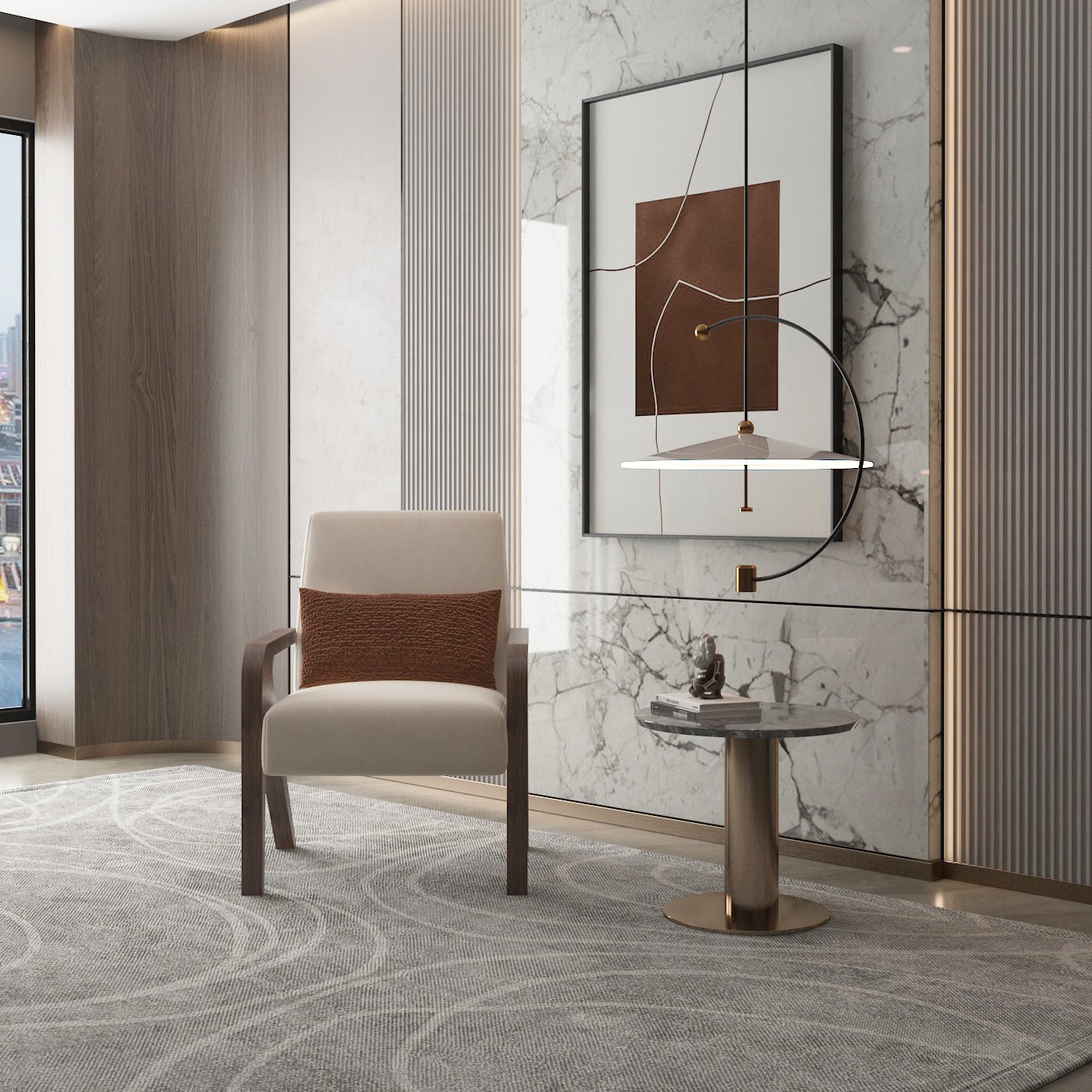 Zan Boucle Chair size 72x75x93 cm Chairs| Oak