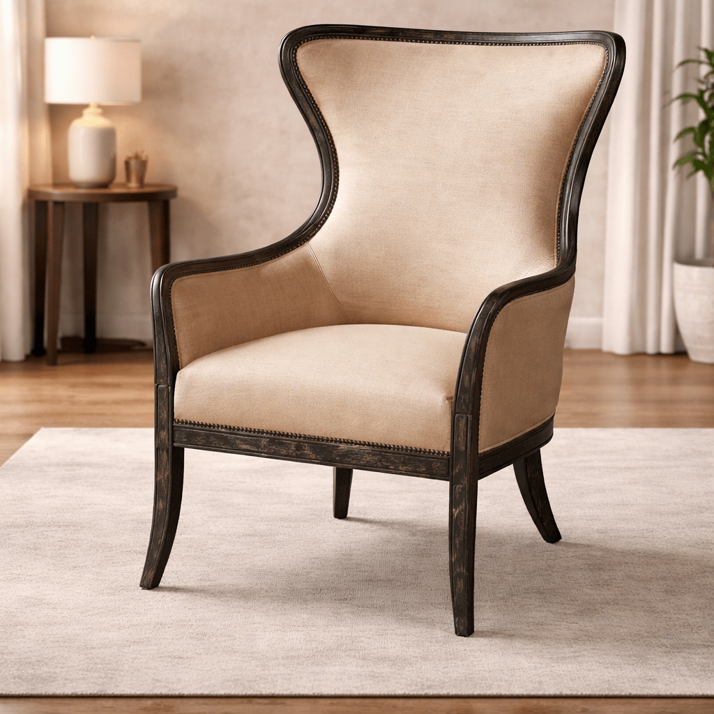 Zander Wing Chair Chairs| Uttermost