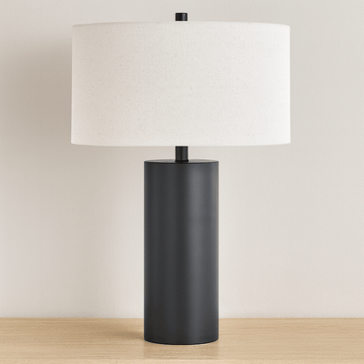 Zenith Matt Black Table Lamp - Al Rugaib Furniture