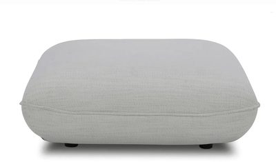 Zeppelin Ottoman Salt Stone White - Al Rugaib Furniture