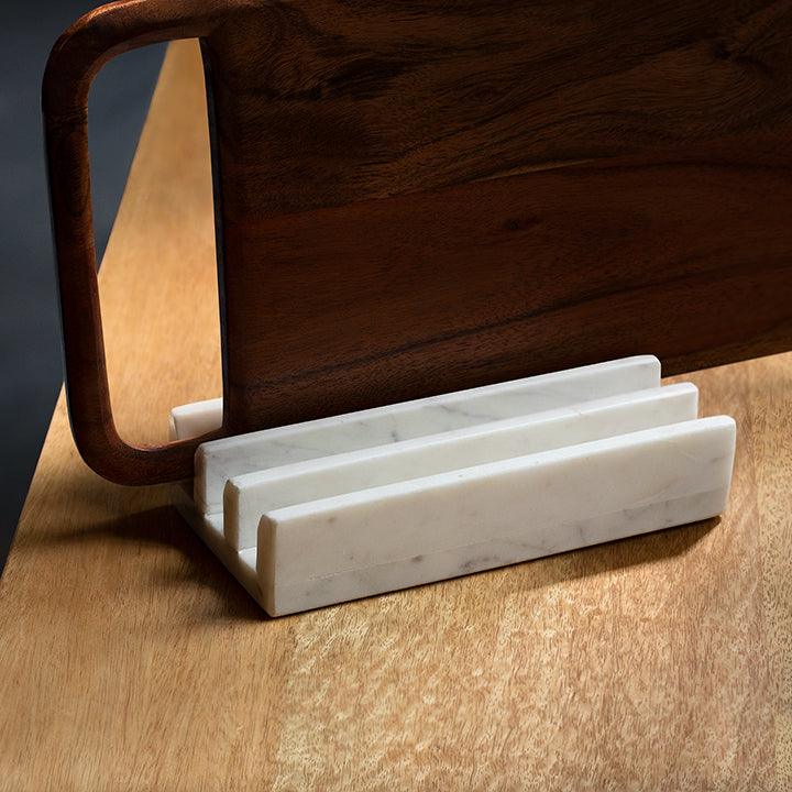Zigzag Marble Chopping Board Stand Table Decors| Roots Furniture