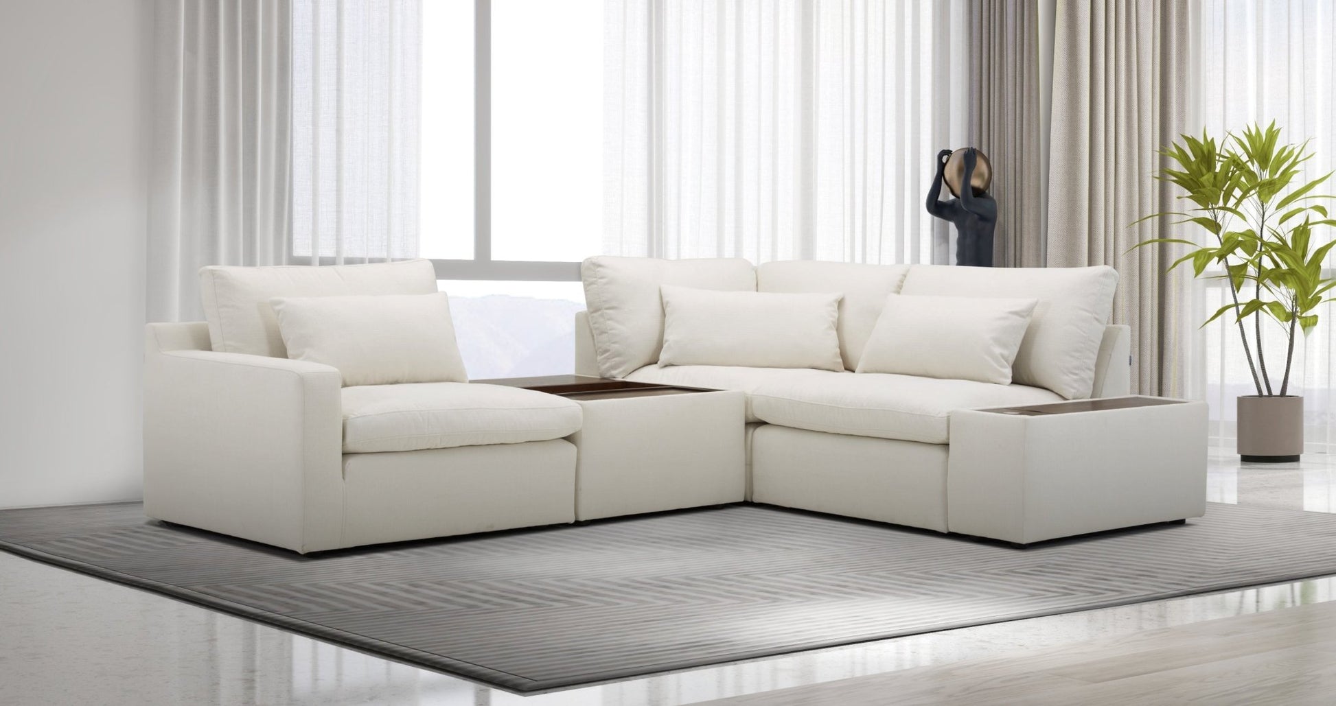 Zurich Sectional With Free Rug Sectionals| Roots Furniture
