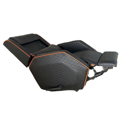 In House Gaming Chair with Controllable Back and Latex Cushion Backrest - Rocking & Rotating - Black -905174 (6613421916256)