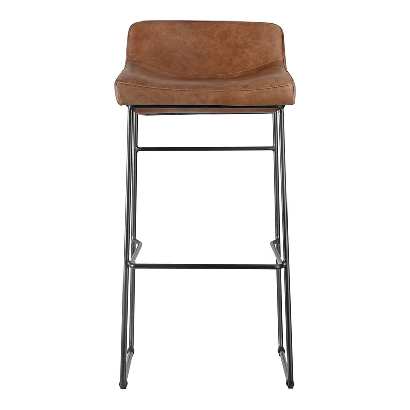Starlet Barstool Open Road Brown Leather-M2