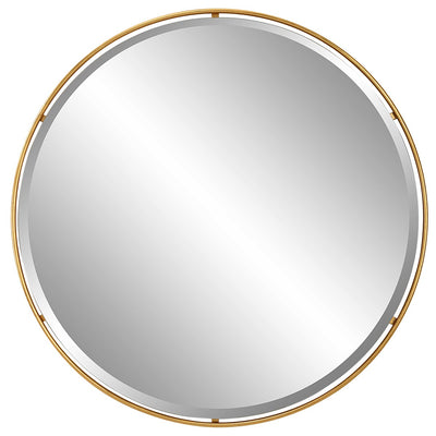 Canillo Round Mirror, Gold (6623979110496)