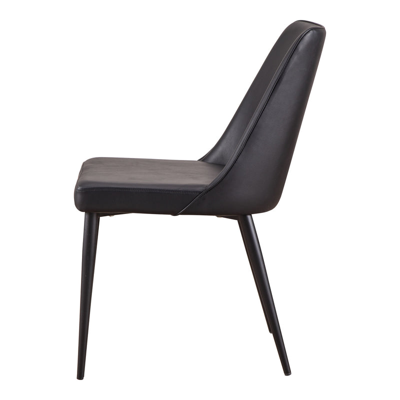 Lula Dining Chair Black Vegan Leather-M2