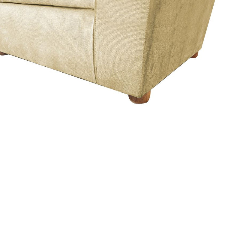 In House Cinema Chair Upholstered With Velvet And Cup Holders- Beige-906192-P (6613426045024)