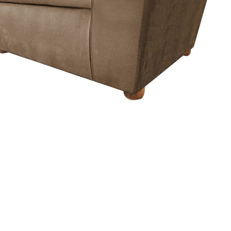 In House Cinema Chair Upholstered With Velvet And Cup Holders- Brown-906192-Br (6613426077792)