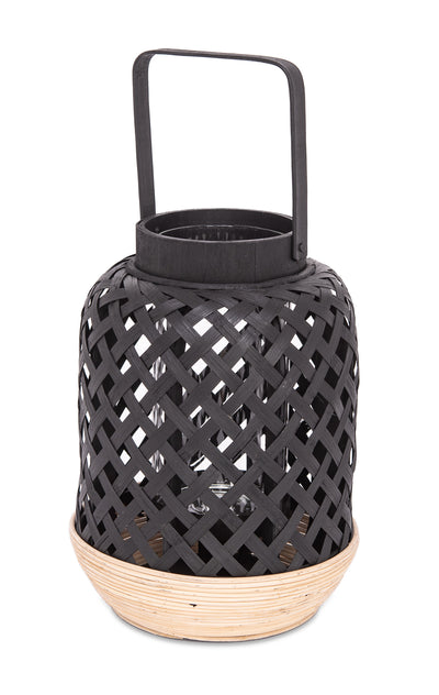 Candle Holder Bamboo Black - Al Rugaib Furniture (4727786995808)