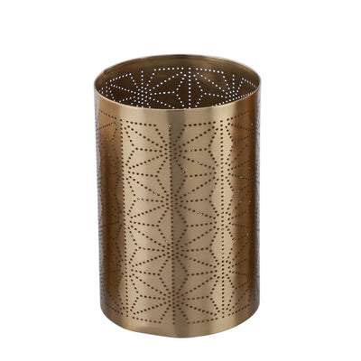 Metal Candle Holder Gold Medium - Al Rugaib Furniture (4727768875104)