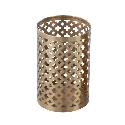 Metal Candle Holder Gold Small - Al Rugaib Furniture (4727770284128)