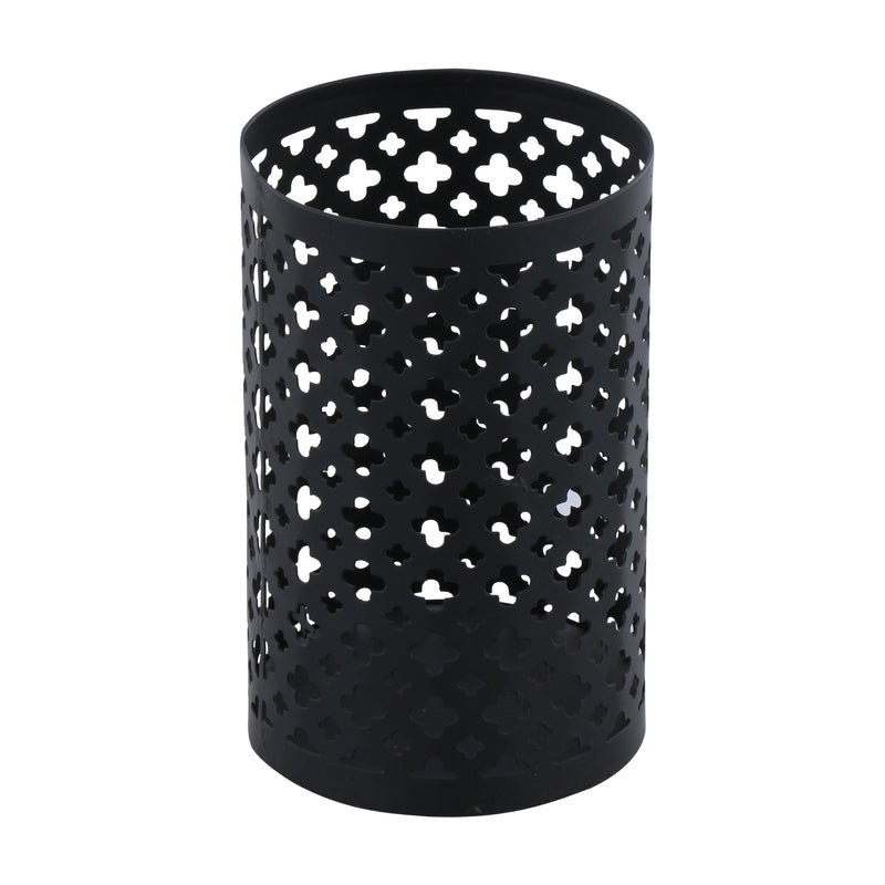 Metal Candle Holder Black Small - Al Rugaib Furniture (4727778771040)