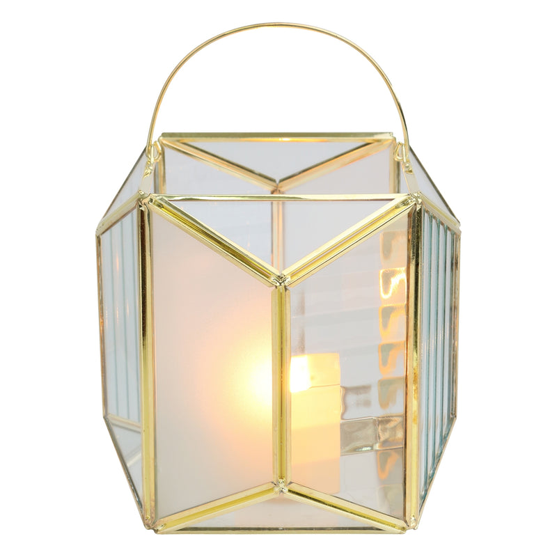 Candle Holder Metal & Glass - Al Rugaib Furniture (4727795515488)