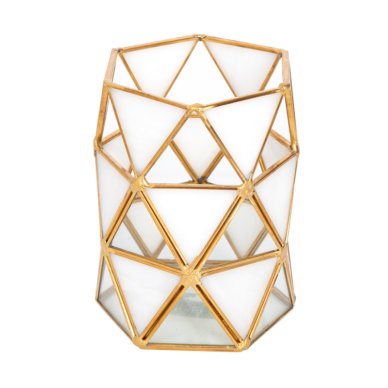 Candle Holder Metal & Glass - Al Rugaib Furniture (4727813046368)