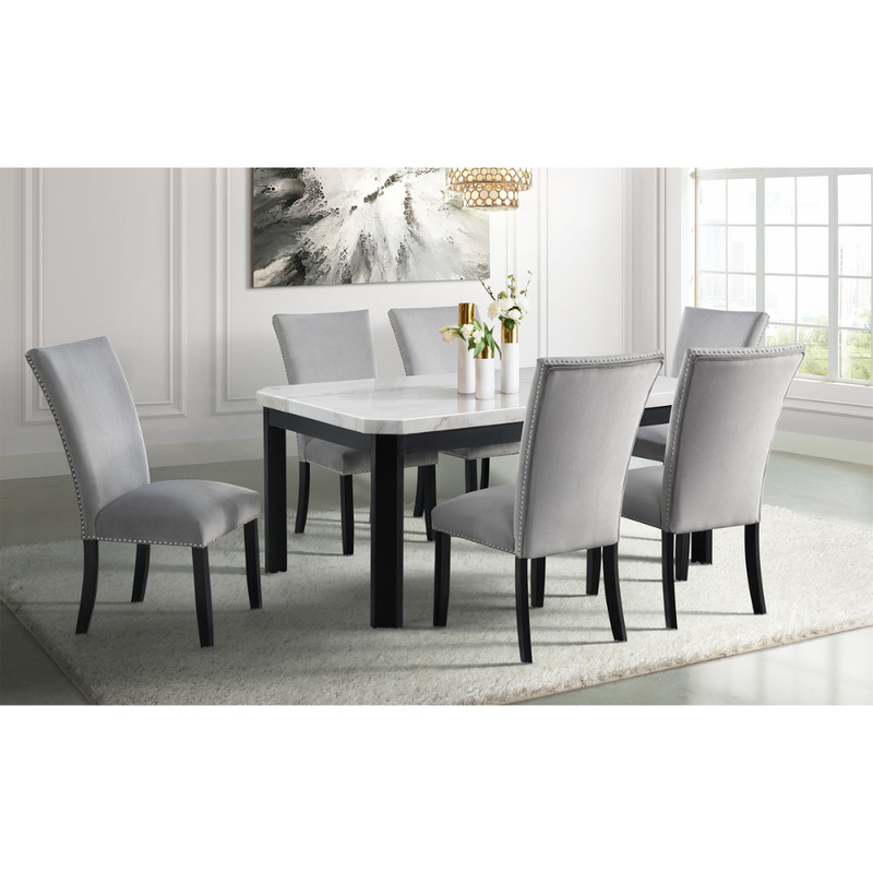 Francesca White Standard Height Dining Table (6630959218784)