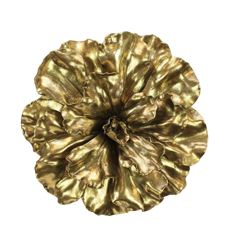 Gold Wall Flower 20" - Al Rugaib Furniture (773018091616)