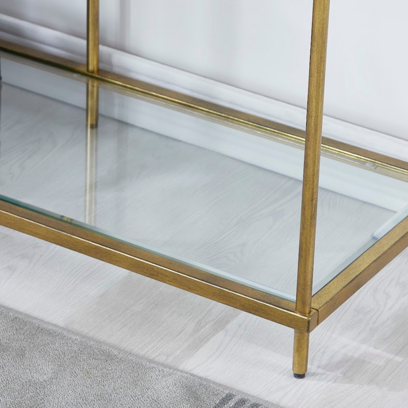 Gold Foil finish Console TABLE
